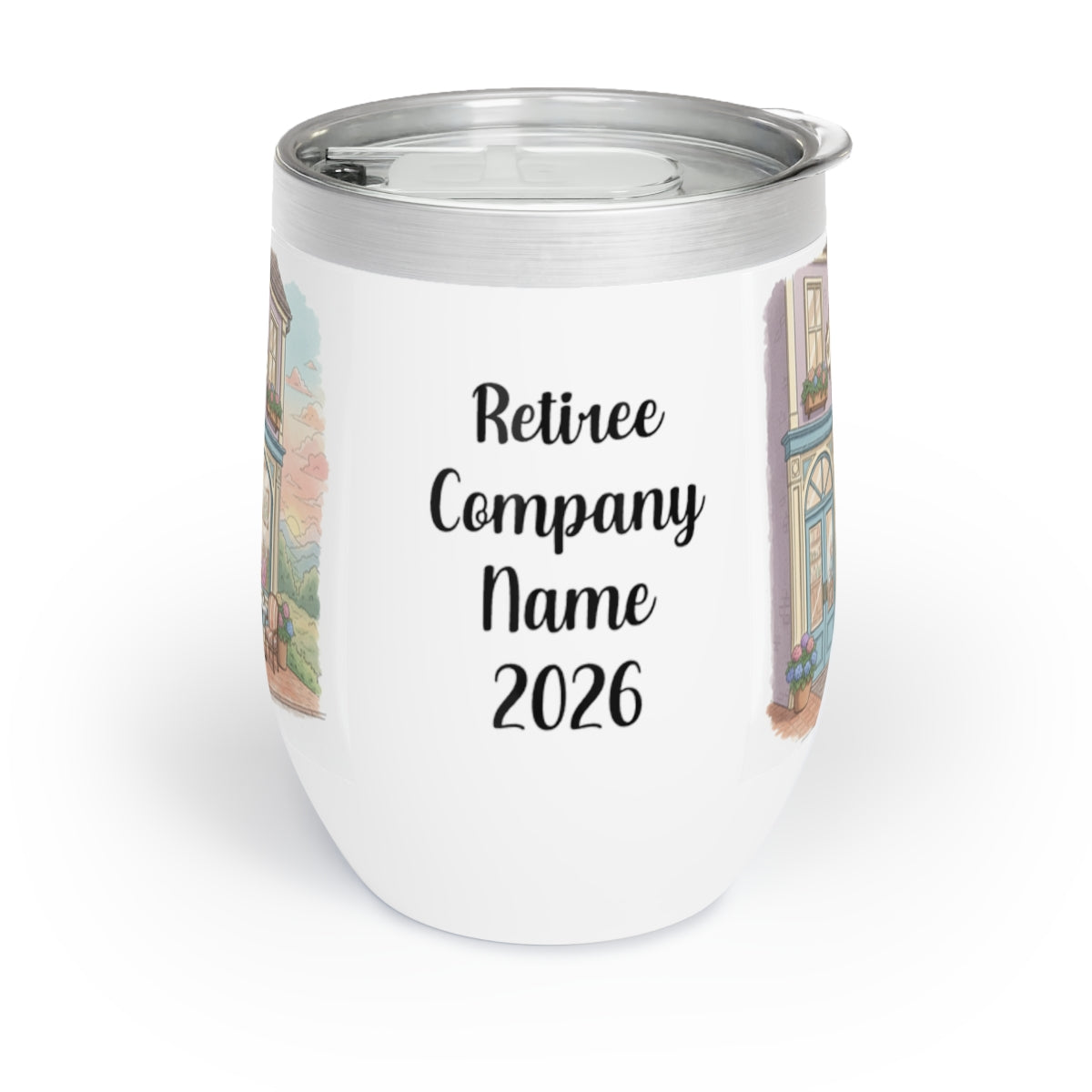 Custom Personalized 2026 Retiree Company Name Tumbler