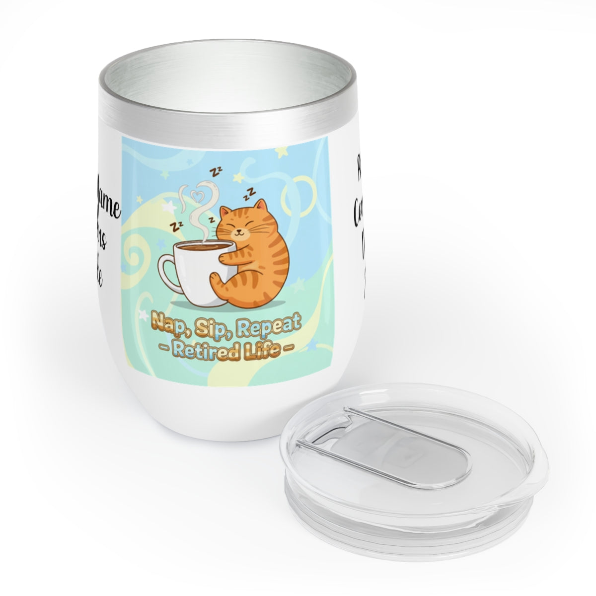 Nap Sip Repeat Cat Coffee Cup Travel Mug