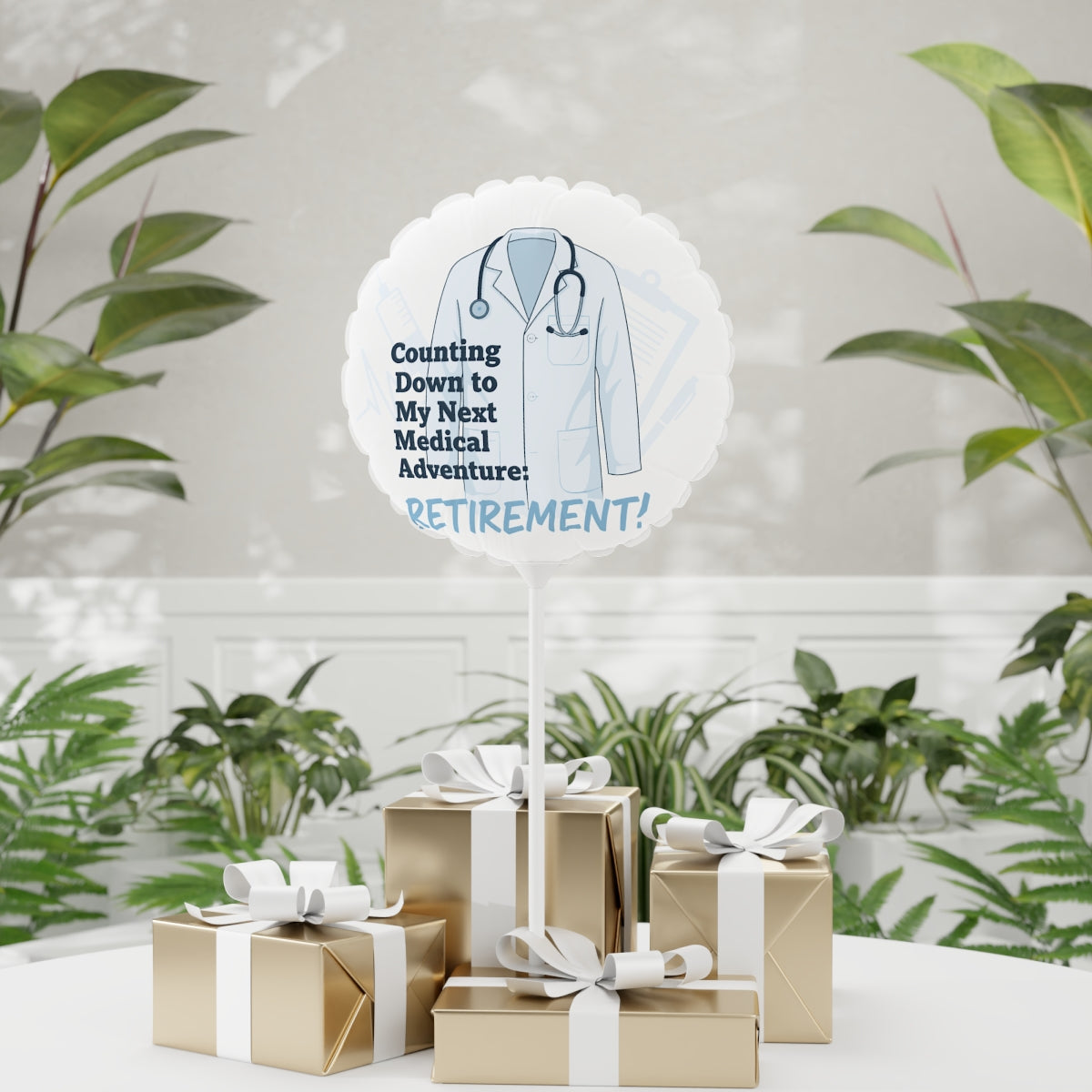 Counting Down to My Next Medical Adventure Retirement | Retirement! | Delightful retirement themed 11in or 22in Mylar Ballon - Retiree Gifts Retirement Party