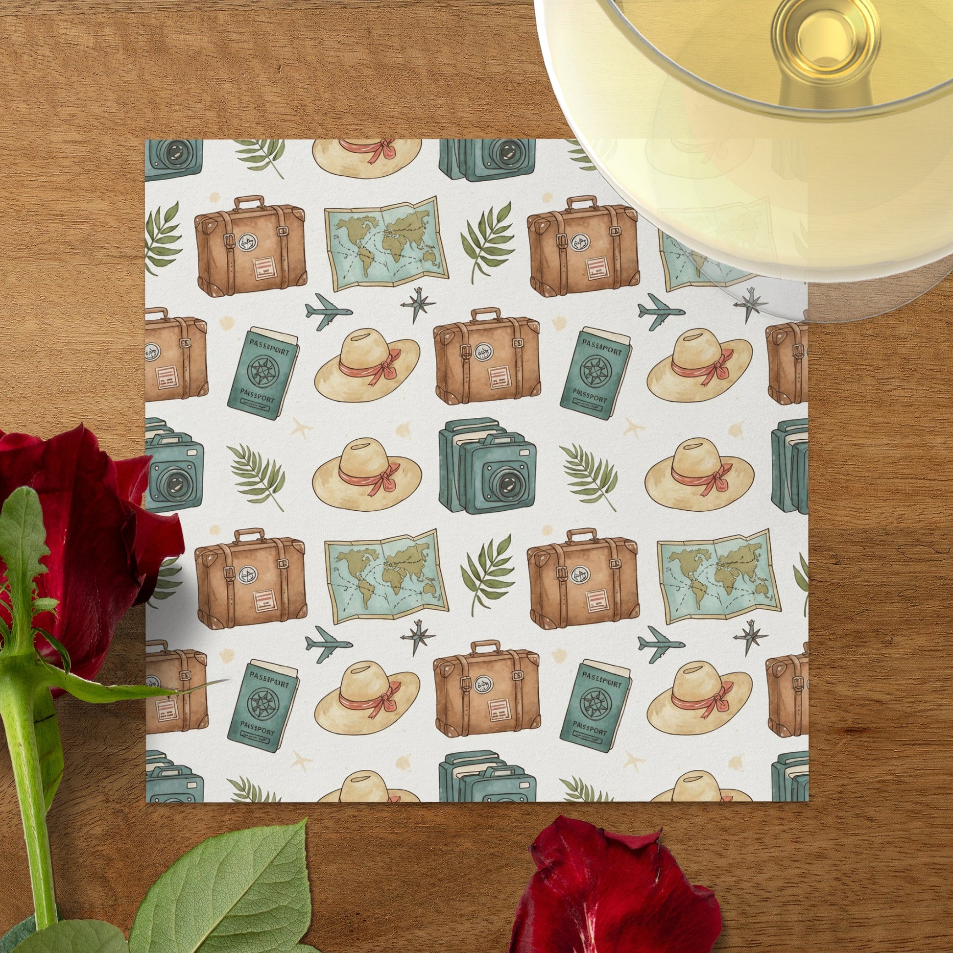 Travel Adventure Patterned Paper for Crafting