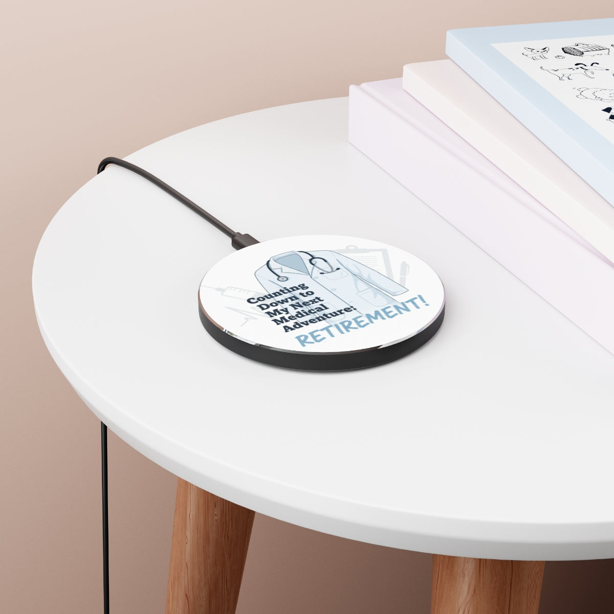 Counting Down To My Next Adventure Retirement |  Retirement | Unique Personalized Phone Stand or Phone Charger - Retiree Gifts Retirement Party