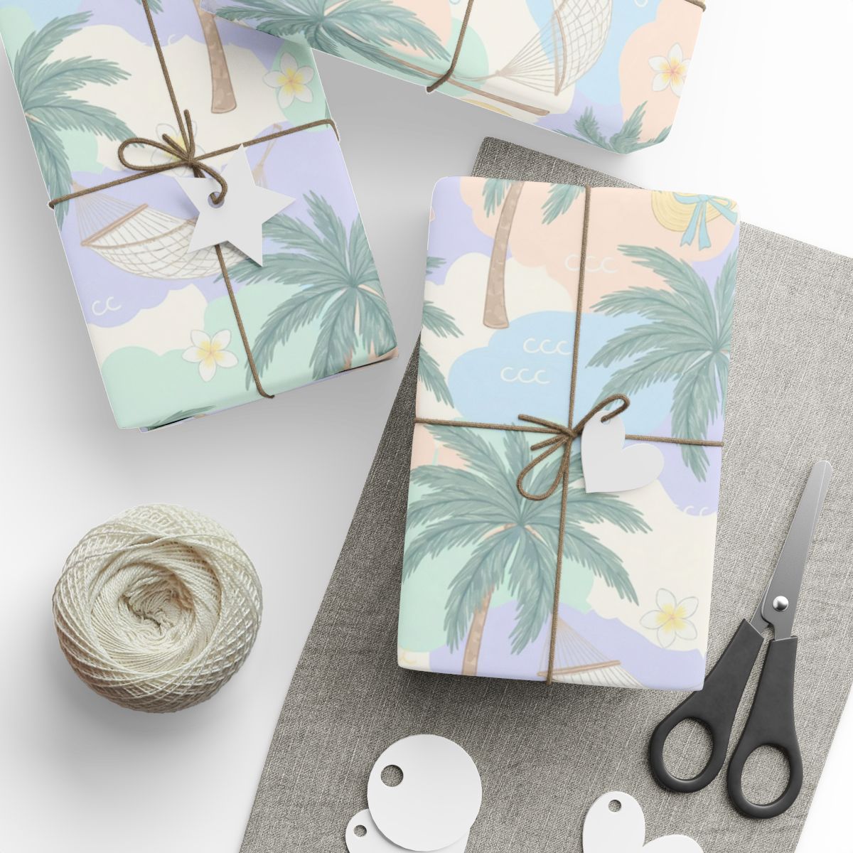 Tropical Themed Gift Wrapping Paper for Fun Celebrations