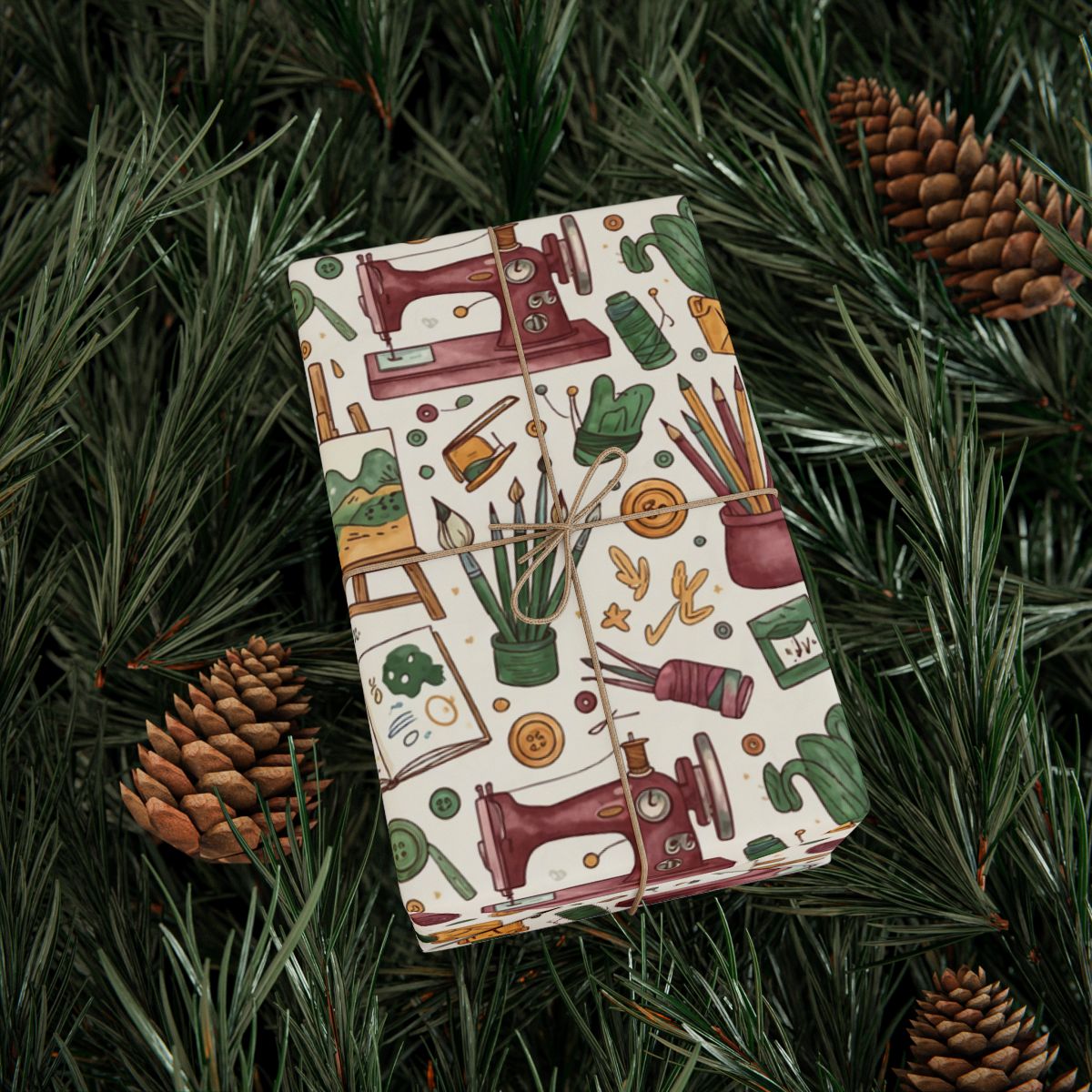Intricately Designed Sewing and Crafting Gift Wrapping