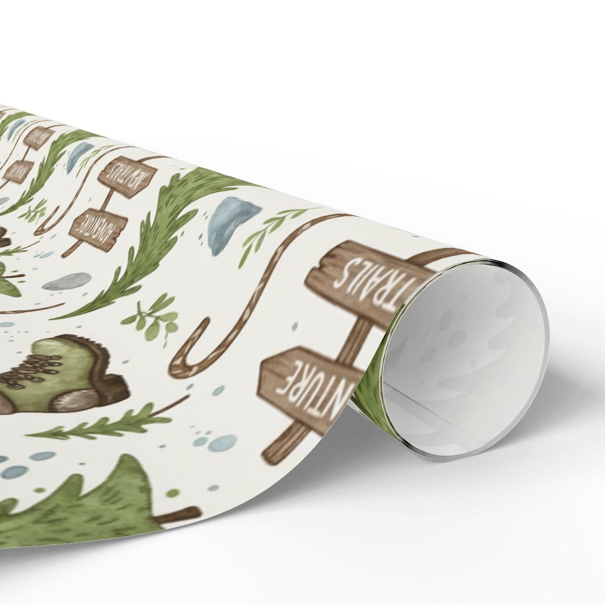 Adventure Trails Themed Wrapping Paper Roll