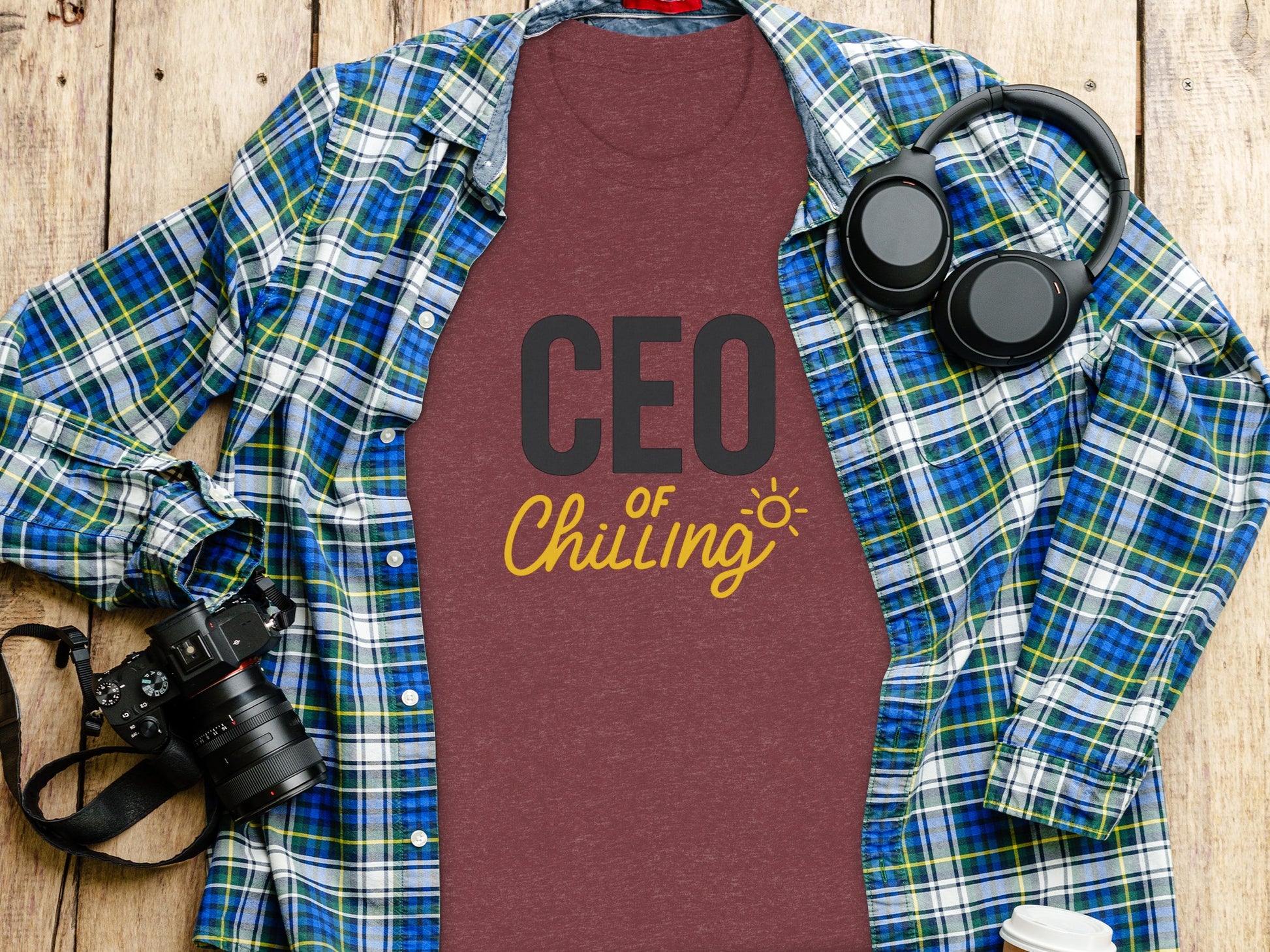 CEO of Chilling | Retire in Style with Dark Heather Color Bella T-Shirts - Retiree Gifts Retirement Party