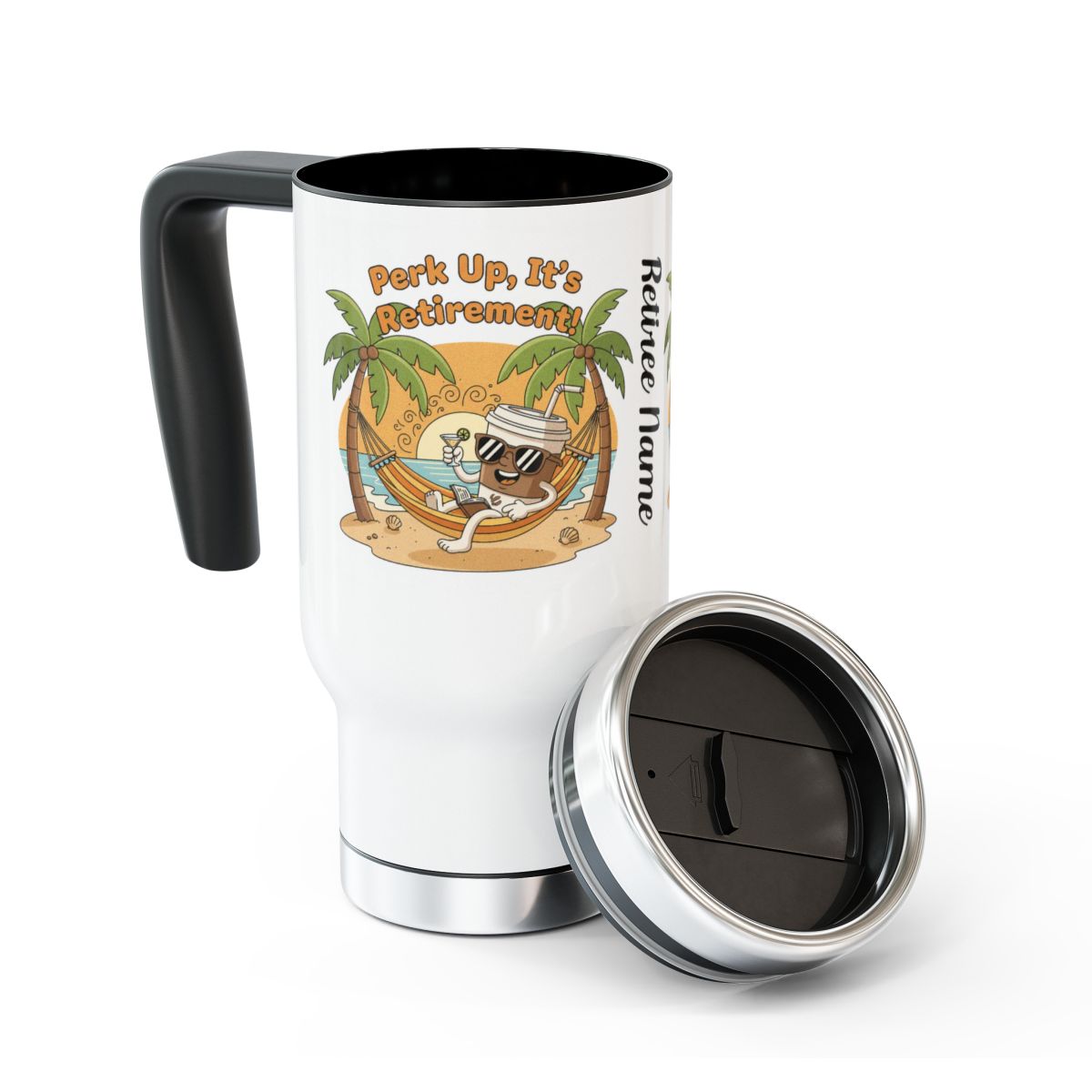 Fun Perk Up It's Retirement Personalized Tumbler