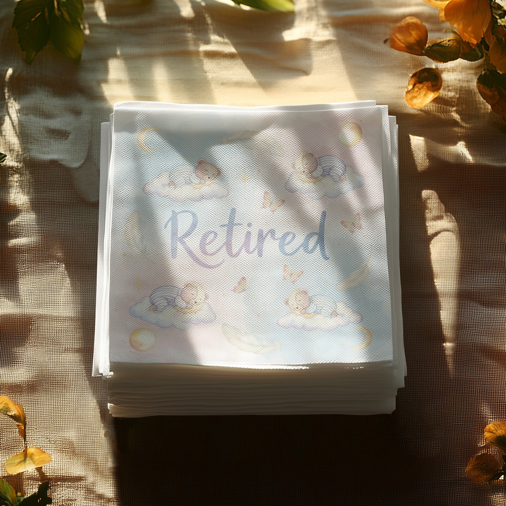Retired Baby Angel Clouds and Butterflies Art Decor
