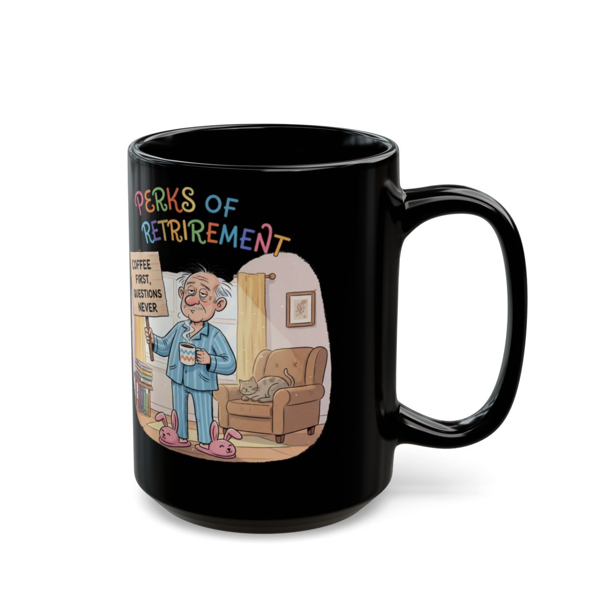 Perks of Retirement Coffee Mug for Relaxed Mornings
