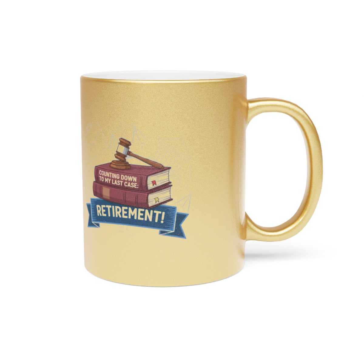 Counting Down to My Last Case Retirement | Fun Gift for Retiring Professionals Gold Silver Black Access Mugs - Retiree Gifts Retirement Party