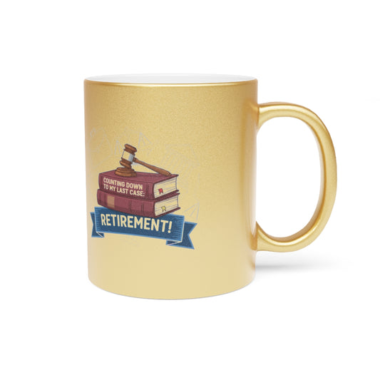 Counting Down to My Last Case Retirement | Fun Gift for Retiring Professionals Gold Silver Black Access Mugs - Retiree Gifts Retirement Party