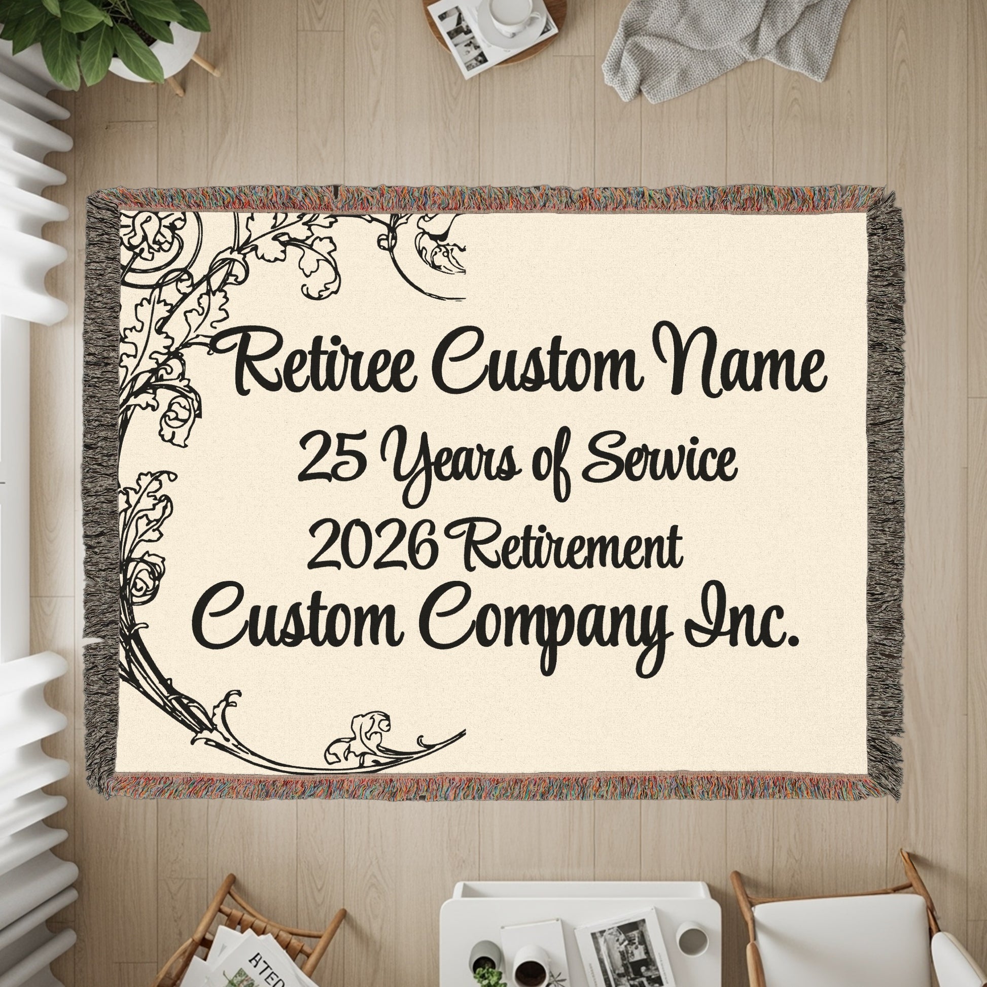 Personalized Retirement 25 Years Service Blanket product