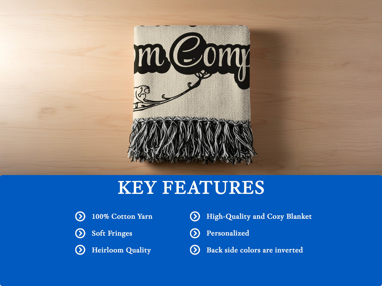 Comfortable High-Quality Soft Fringed Blanket product