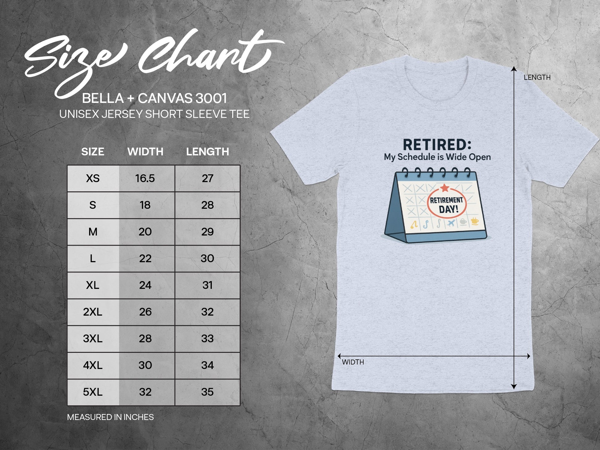 Retired My Schedule is Wide Open | Retirement Day | Celebrate retirement with personalized Soft Color Bella T-Shirts - Retiree Gifts Retirement Party
