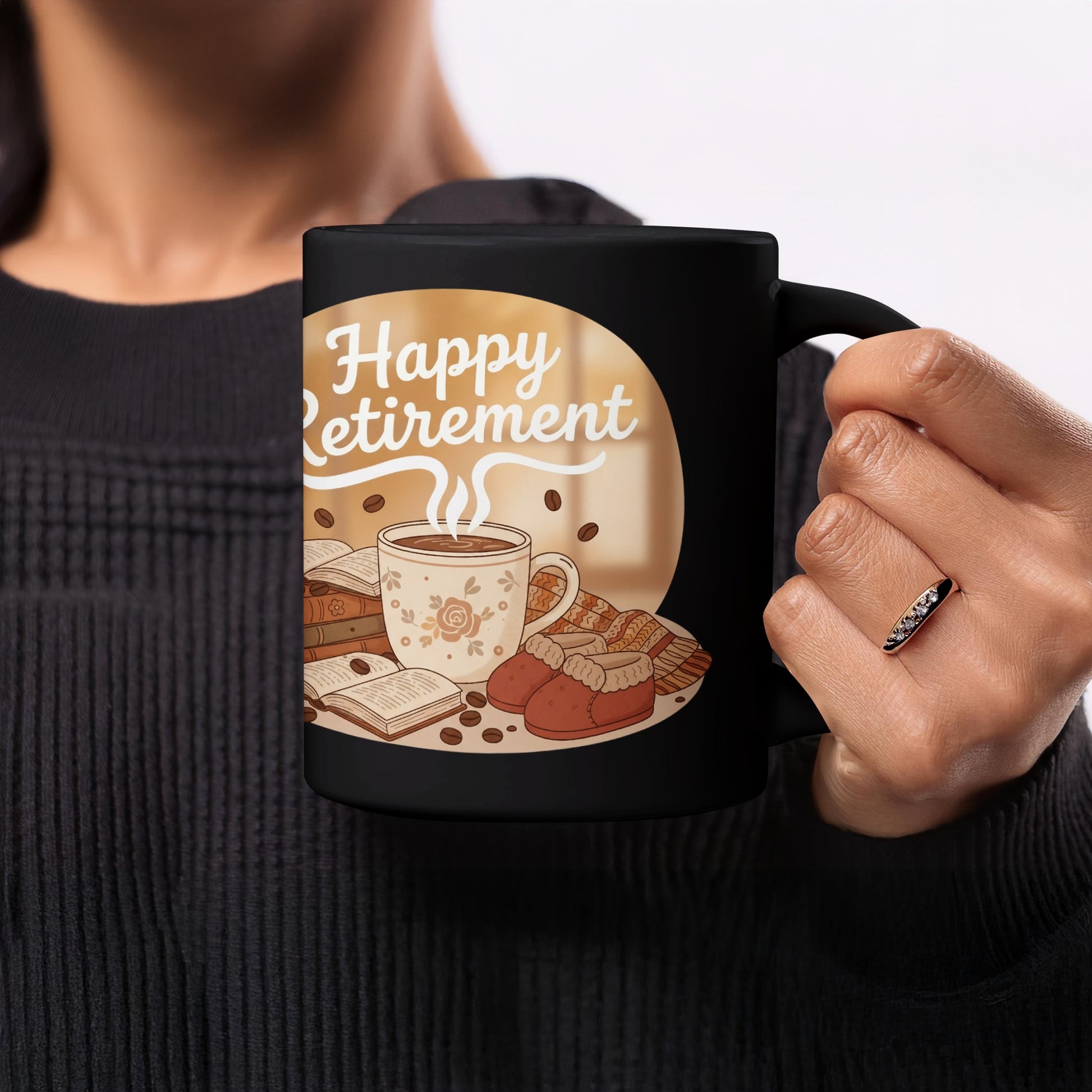 Happy Retirement Celebration Mug for Coffee Lovers