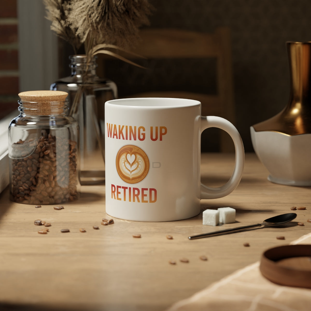 Waking Up Retired Coffee Mug for Relaxed Mornings