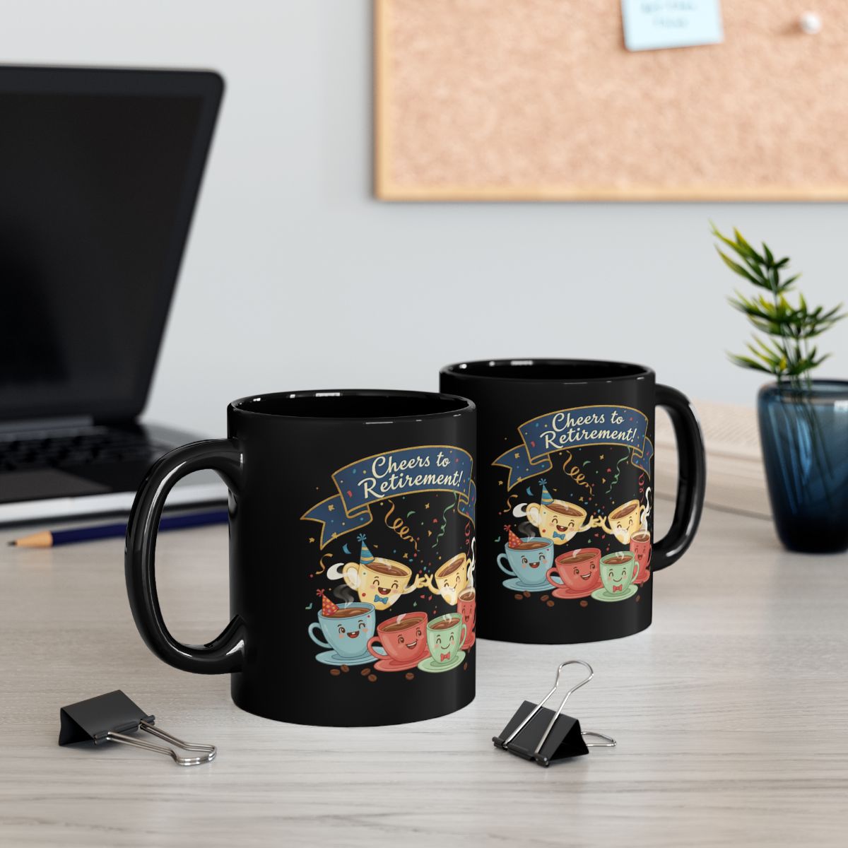 Cheers to Retirement Colorful Coffee Mug Gift