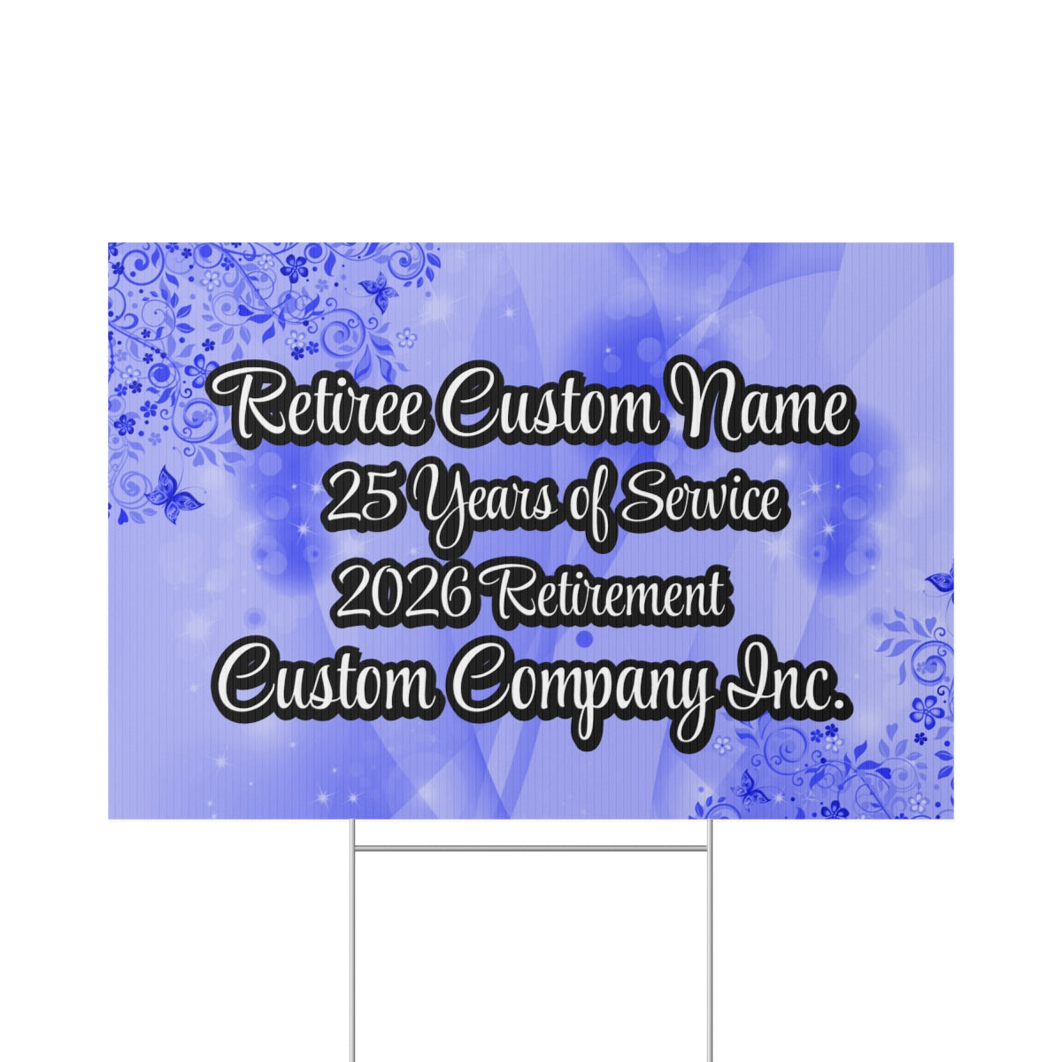 Retiree Custom Yard Sign 2026 Retirement Celebration product type