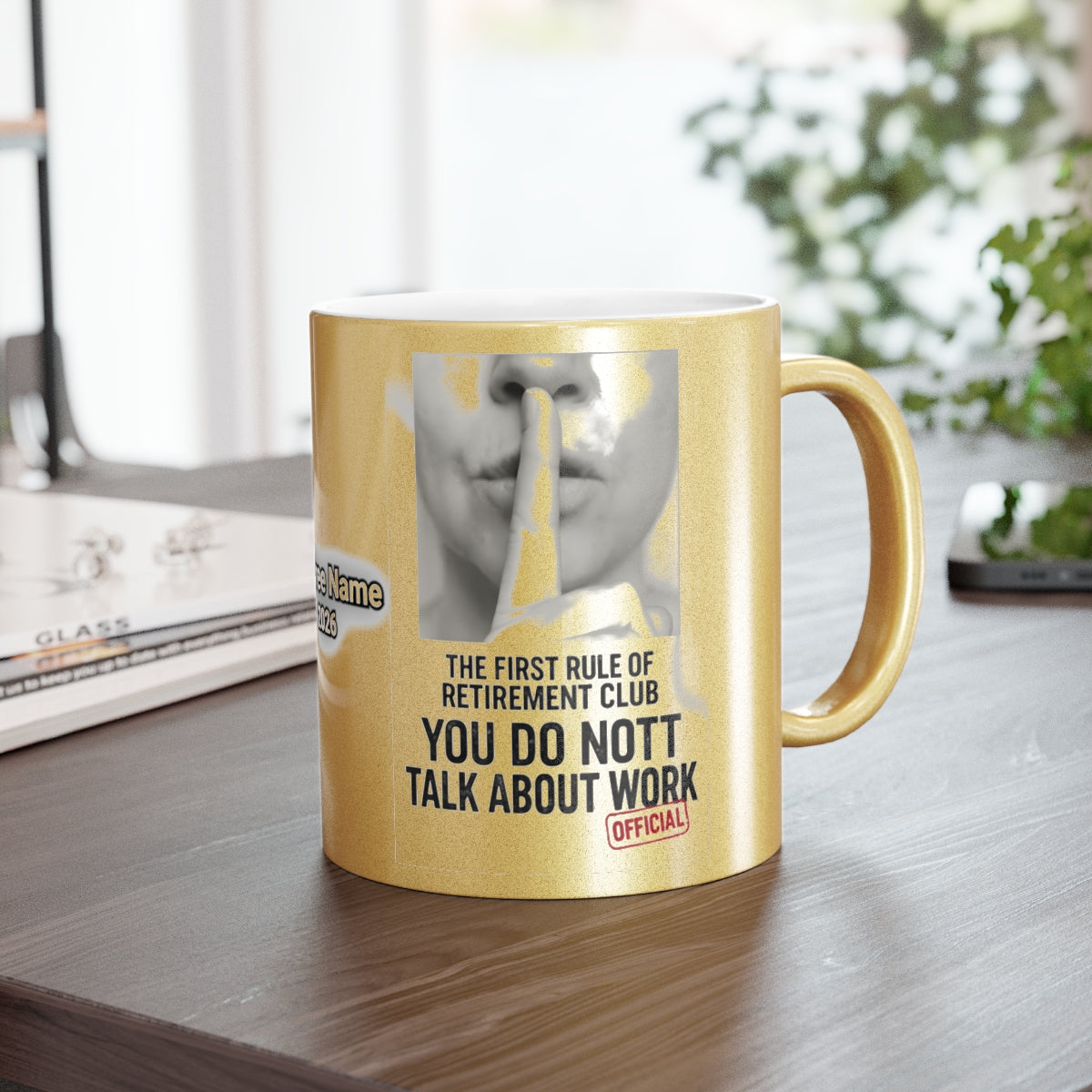 The First Rule of Retirement Club You Do Not Talk Mug
