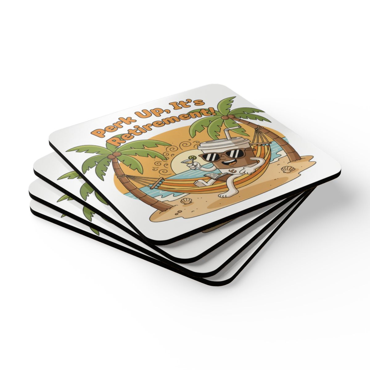Perk Up It's Pastime Time Coaster Set