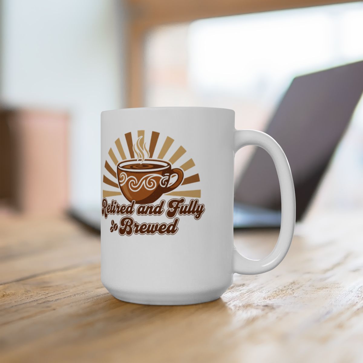 Retired and Fully Brewed Coffee Mug for Enjoyable Sips