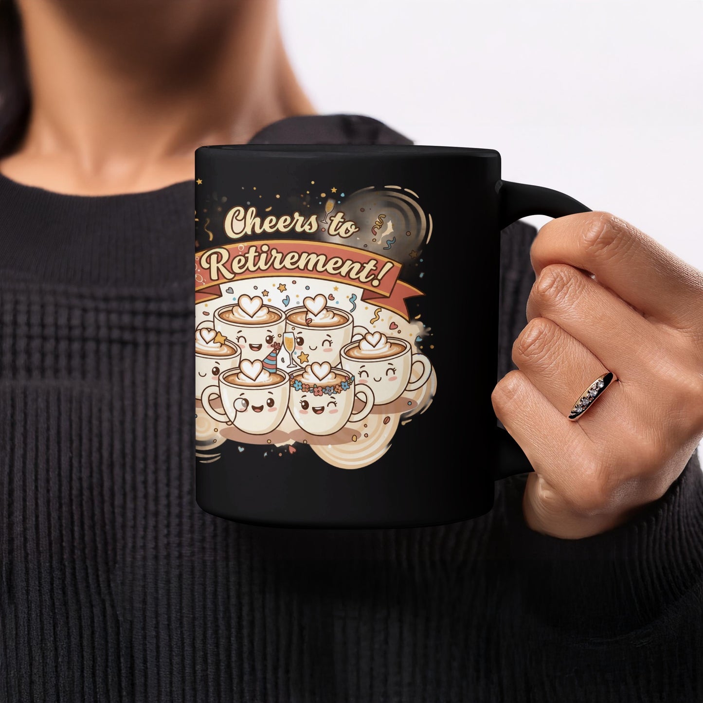 Cheers to Retirement Funny Coffee Mug for Retiree