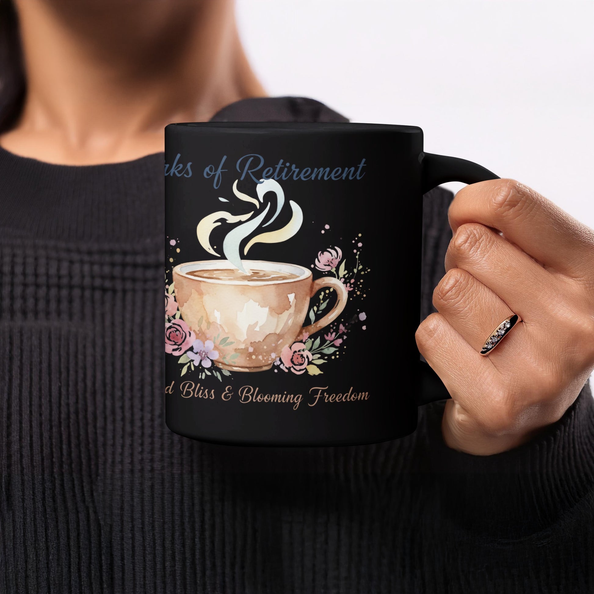 Sips of Retirement Brewed Bliss Blossoming Freedom