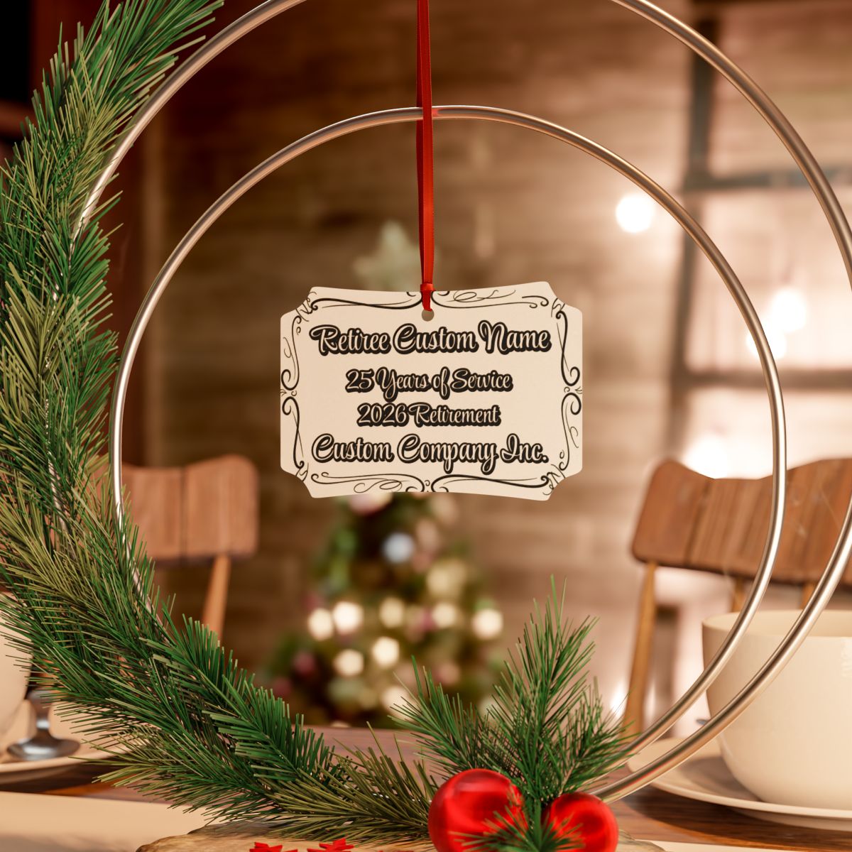 Custom Retirement Plaque with Years of Service Personalization