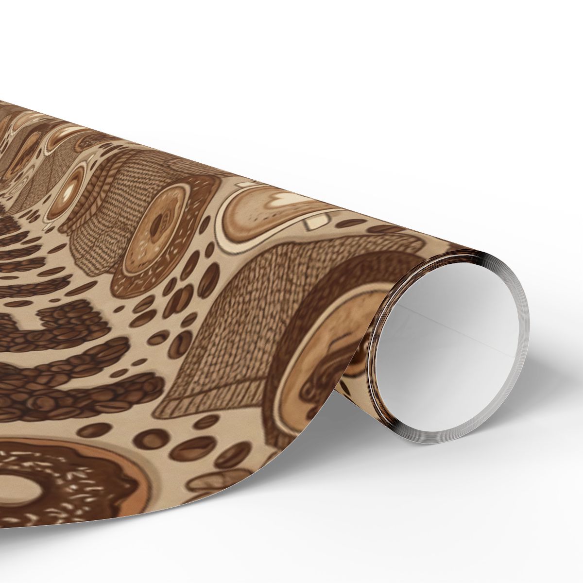 Brown and Tan Food Themed Wrapping Paper Product