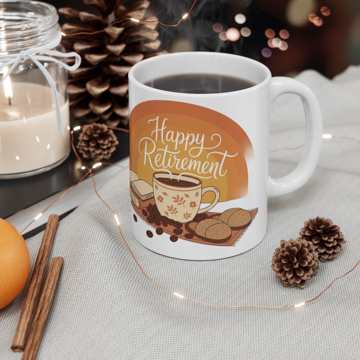 Happy Retirement Coffee Mug for Celebratory Moments