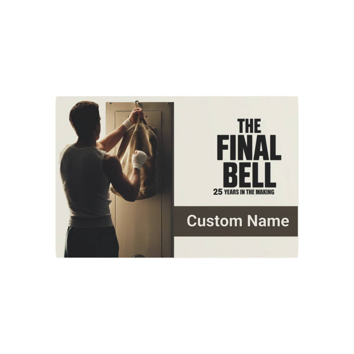 Personalized Boxing The Final Bell Retirement Gift Metal Art Sign - Retiree Gifts Retirement Party