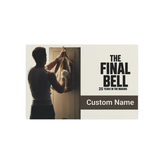 Personalized Boxing The Final Bell Retirement Gift Metal Art Sign - Retiree Gifts Retirement Party