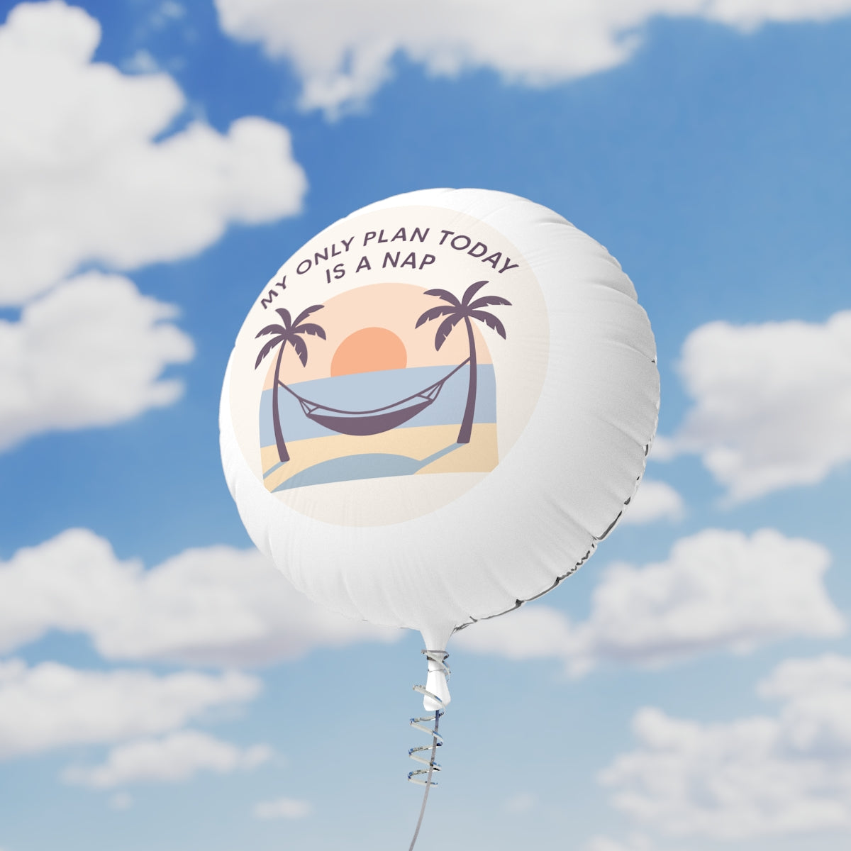 My Only Plan Today is a Nap | Relaxation Vibes | Personalized Retirement Mylar Ballons 11in or 22in - Retiree Gifts Retirement Party
