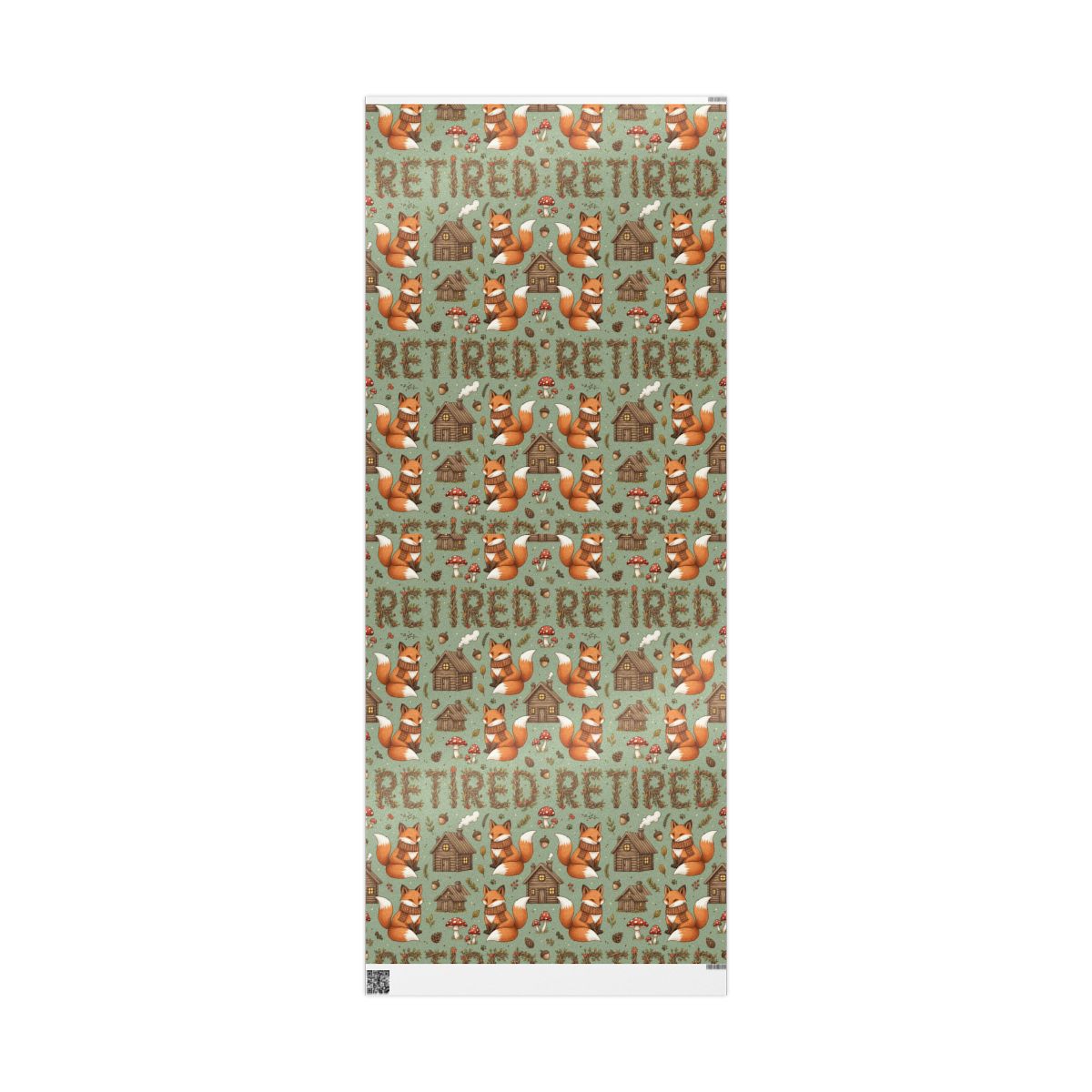 Unique Fox Retired Pattern Decorative Lifestyle Poster