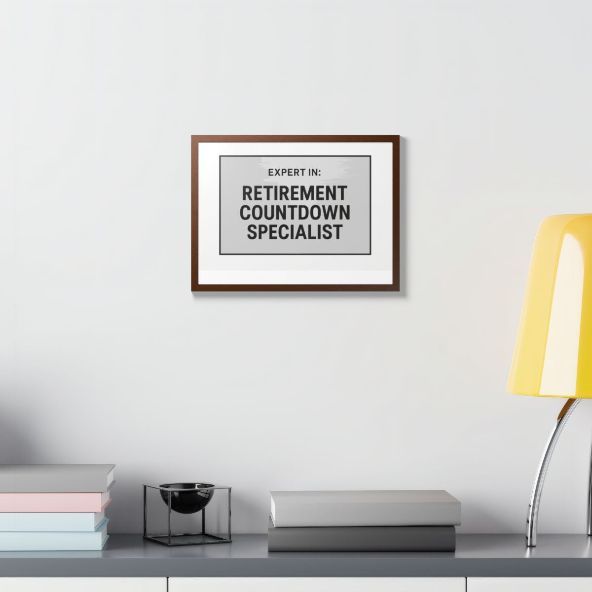Expert In Retirement Countdown Specialist Silver Design Framed Art Posters - Retiree Gifts Retirement Party