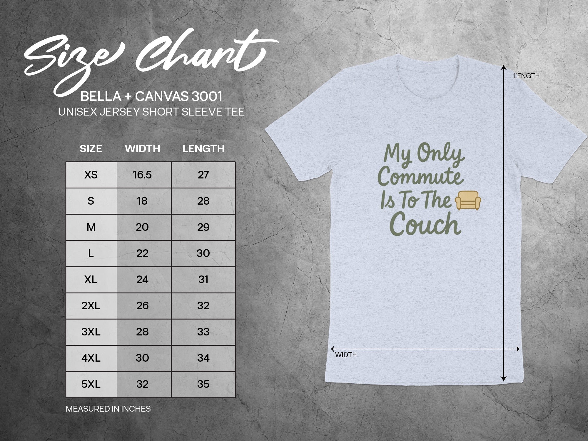 My Only Commute Is To The Couch | Retirement Life | Soft Color Bella T-Shirts - Retiree Gifts Retirement Party