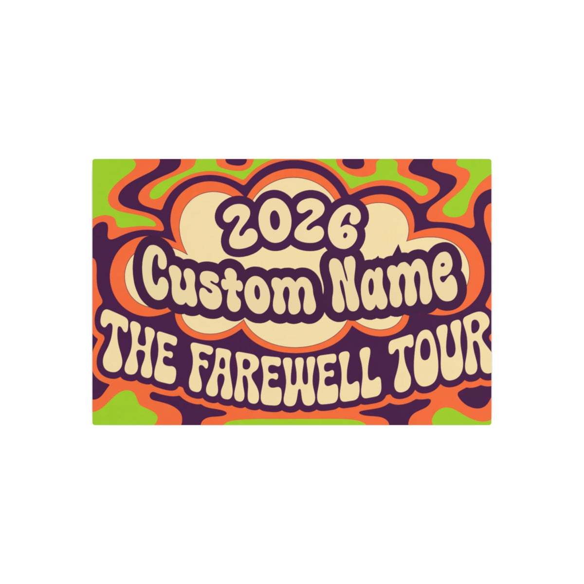 Personalized The Farewell Tour Retirement Metal Art Sign - Retiree Gifts Retirement Party
