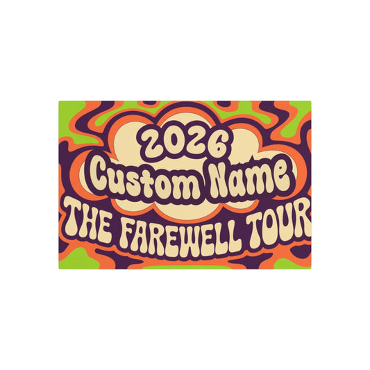 Personalized The Farewell Tour Retirement Metal Art Sign - Retiree Gifts Retirement Party