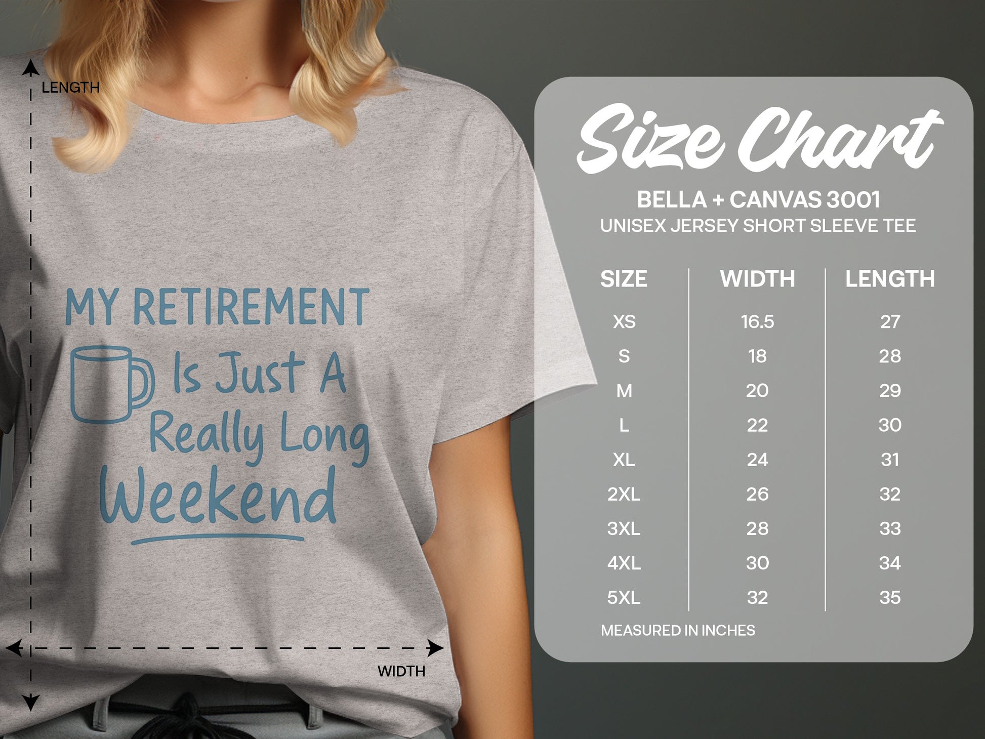 My Retirement Is Just A Really Long Weekend | | Soft Color Bella T-Shirts - Retiree Gifts Retirement Party