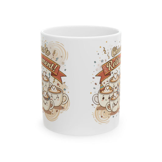 Cheers to Retirement Cute Cartoon Coffee Mug