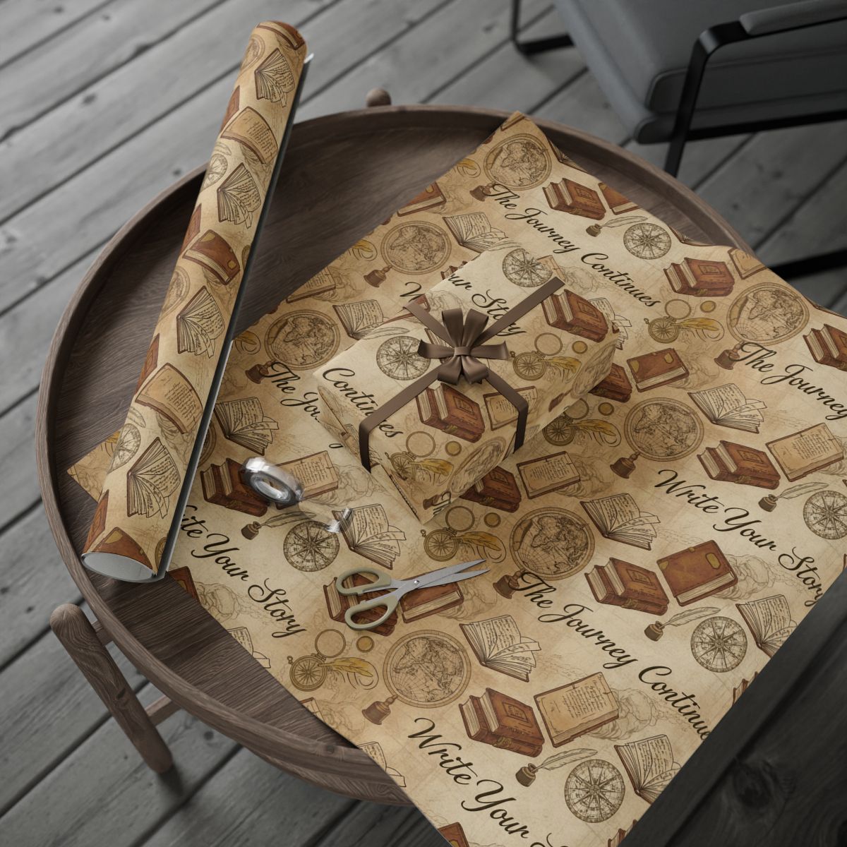 Vintage Literary Design Gift Wrapping Paper