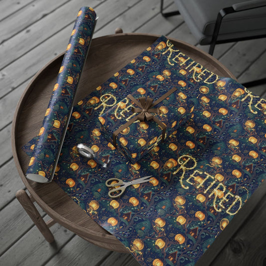 'Colorful Retired Design Wrapping Paper Sheets'