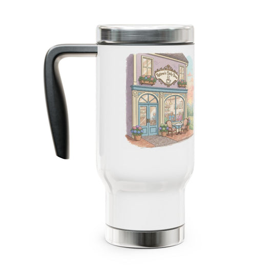 Charming Bakery Scene Insulated Travel Mug