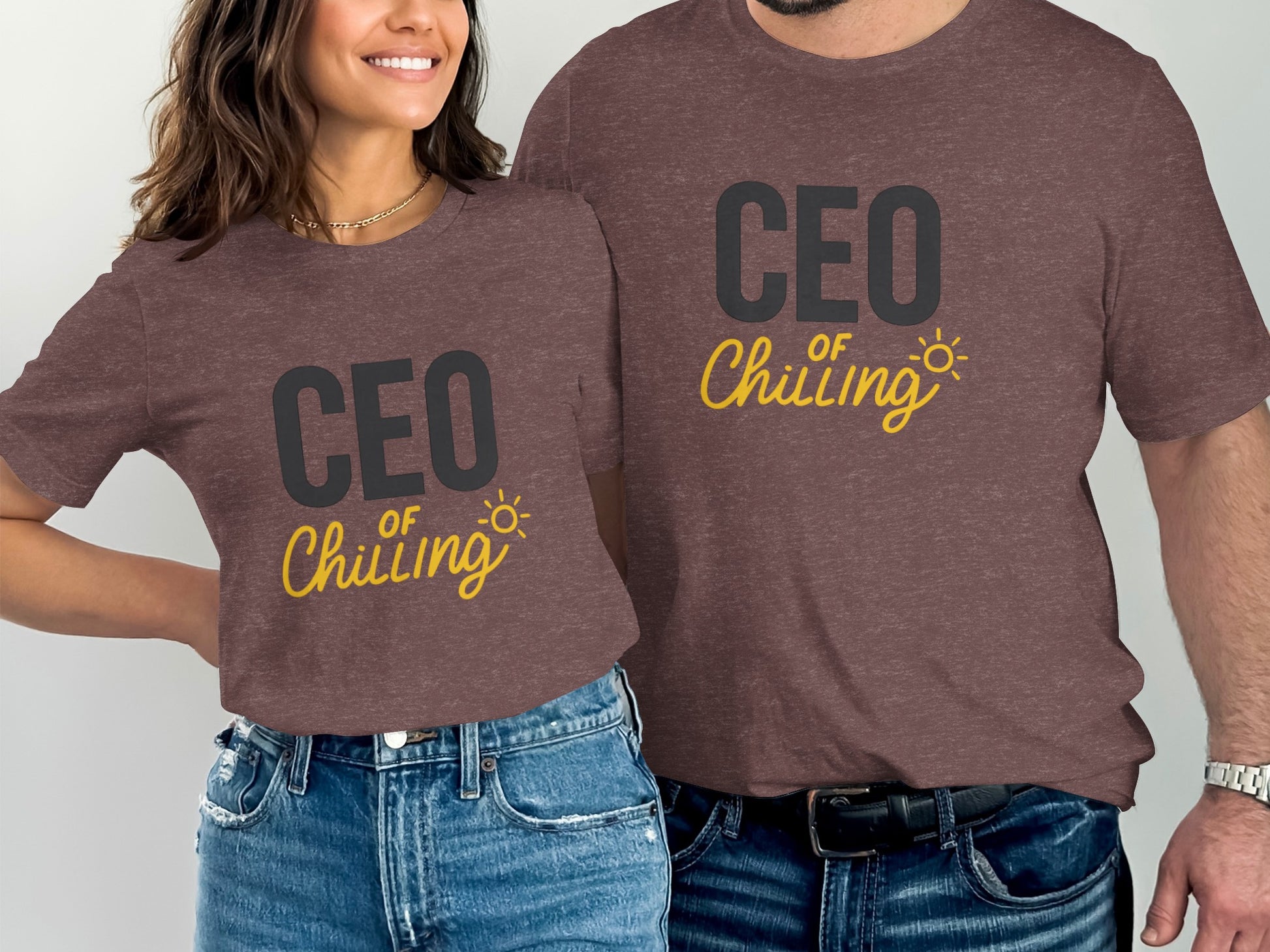 CEO of Chilling | Retire in Style with Dark Heather Color Bella T-Shirts - Retiree Gifts Retirement Party