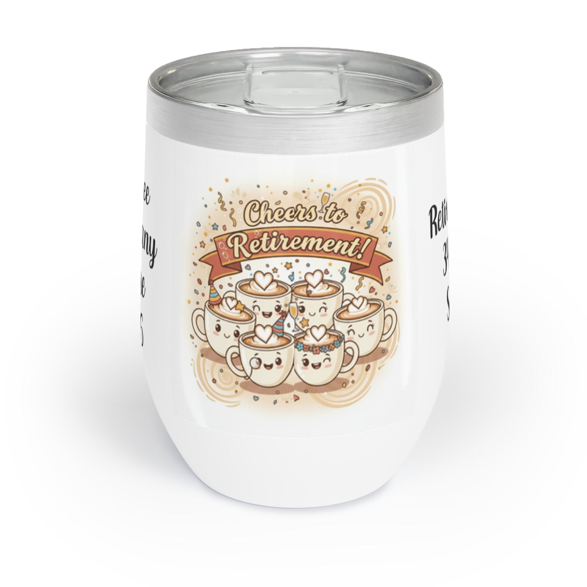 Cheers to Retirement With Cute Coffee Cups Mug