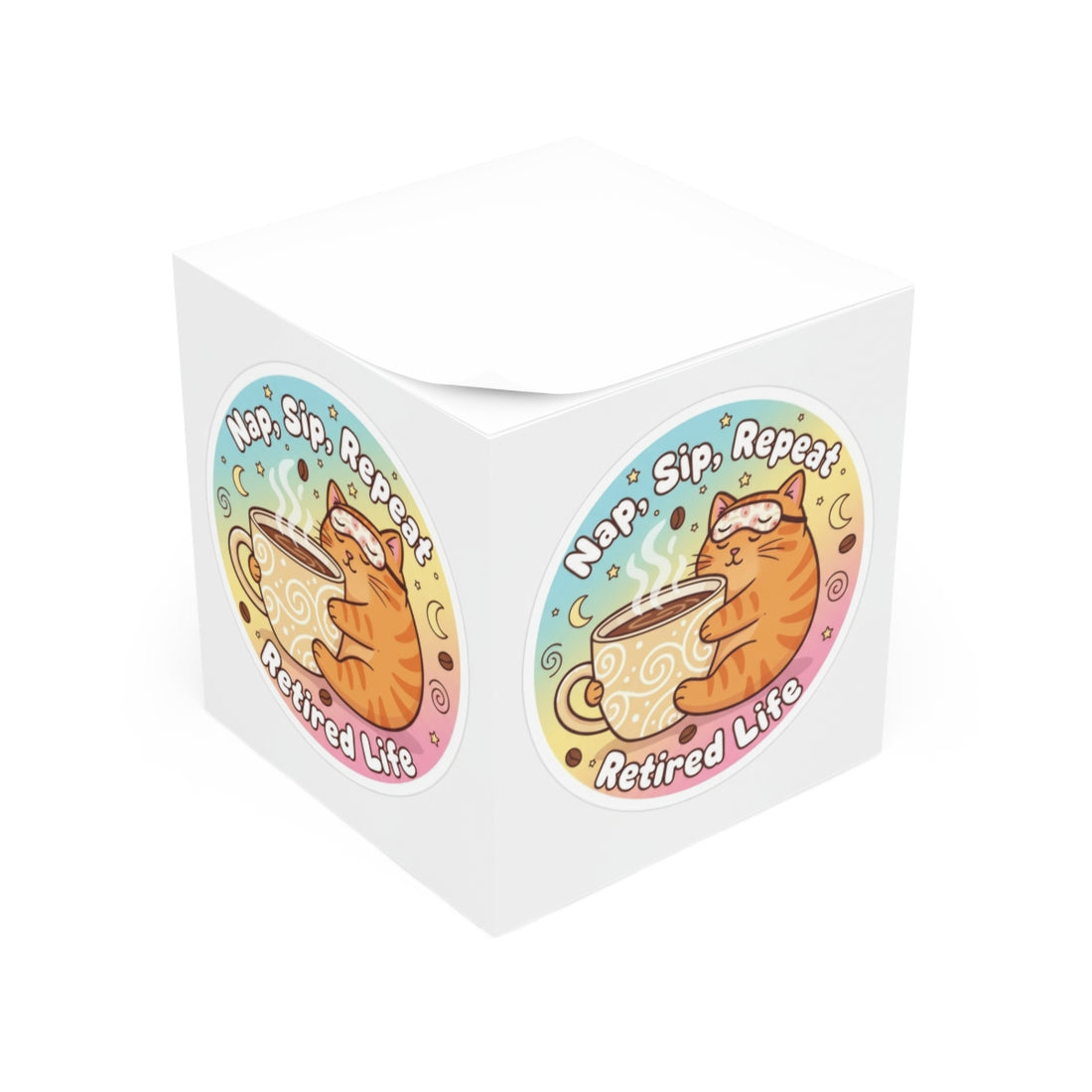 Nap Sip Repeat Retired Life Cat Lover Gift Box