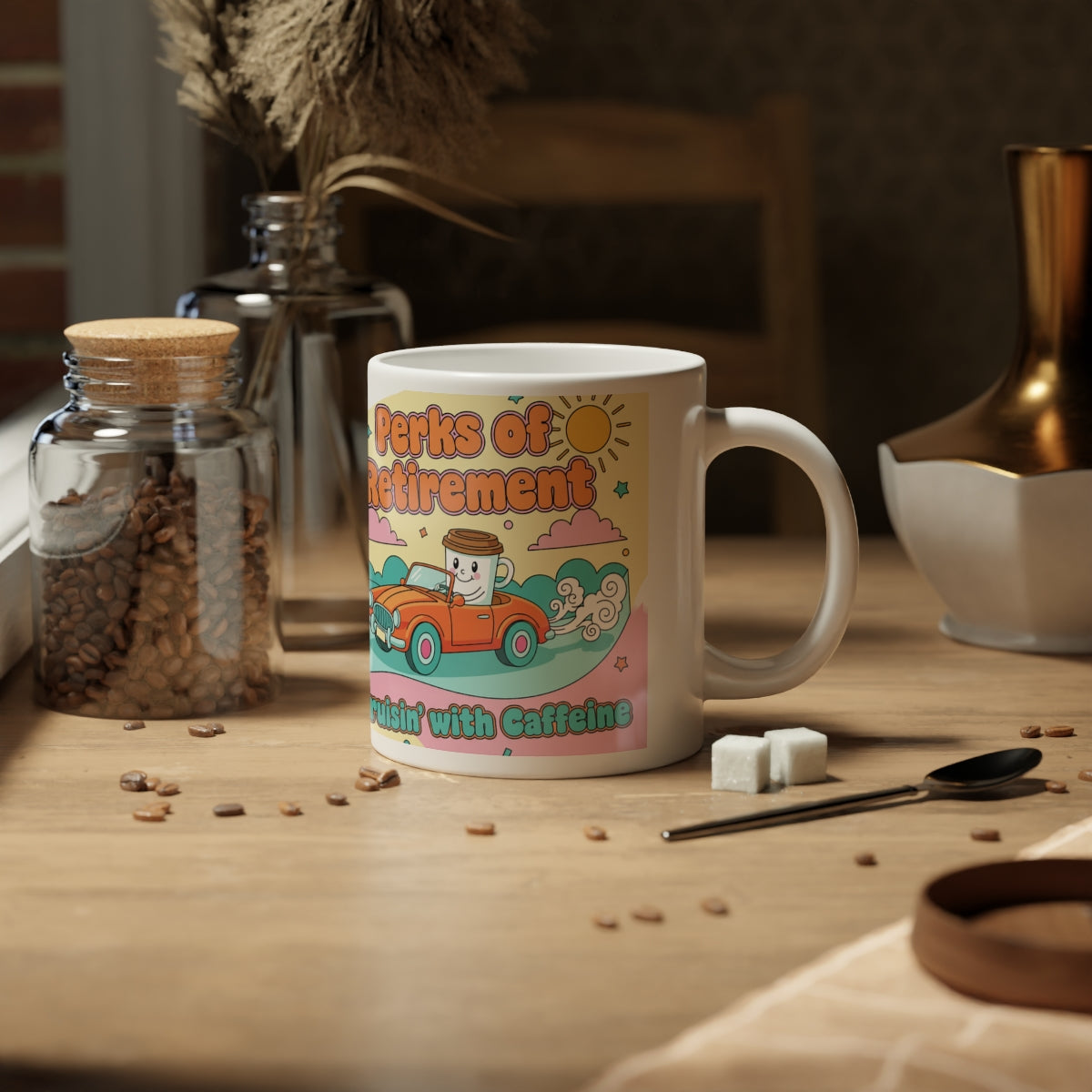 Perks of Retirement Coffee Mug Enjoy Retirement Moments
