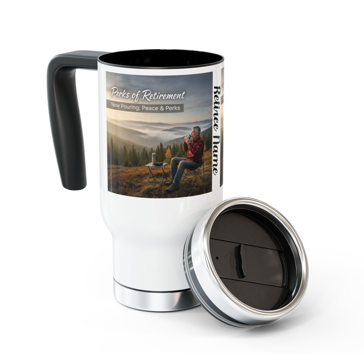 Perks of Retirement New Pouring Peace & Perks Mug