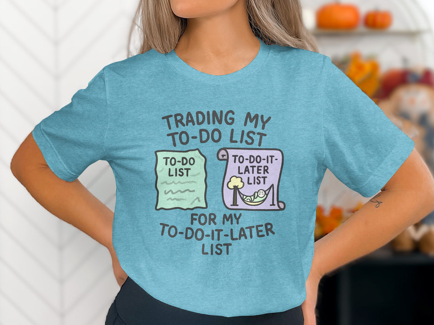 Trading My To-Do List For My To-Do-It-Later List | Retirement Plan | These Soft Color Bella T-Shirts - Retiree Gifts Retirement Party