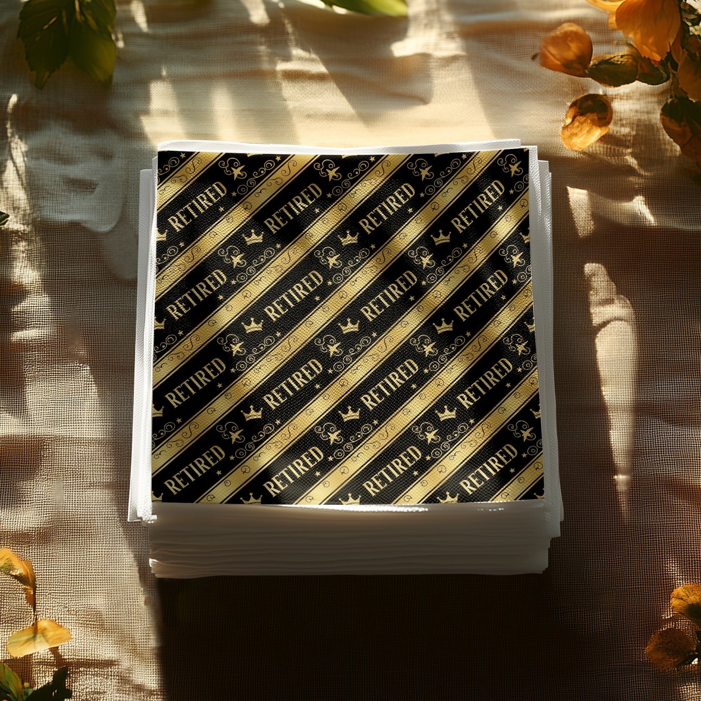 Gold and Black Retired Themed Decoration product