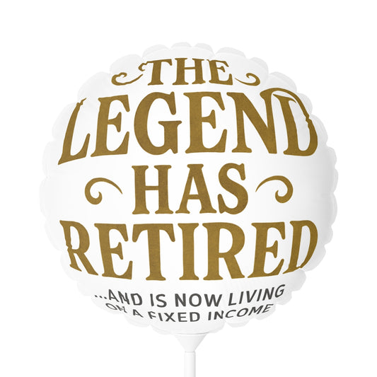 The Legend Has Retired Retirement Celebration Mylar Ballon - Retiree Gifts Retirement Party
